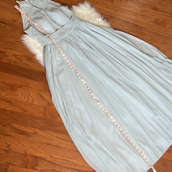 Azazie Light Blue Long BridesMade/Formal Dress Sz 8 - Picture 9 of 15